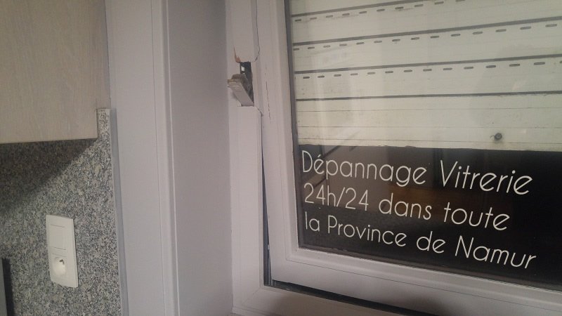 depannage vitrerie et vitrier région de Namur